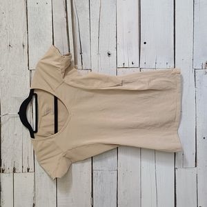 Knix Don't Sweat It Under Shirt By Knixwear, Size Small, Beige